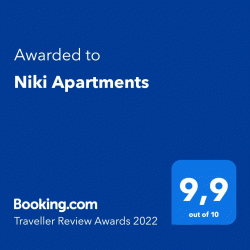 Booking Award | Niki Studios & Apartments in Skopelos